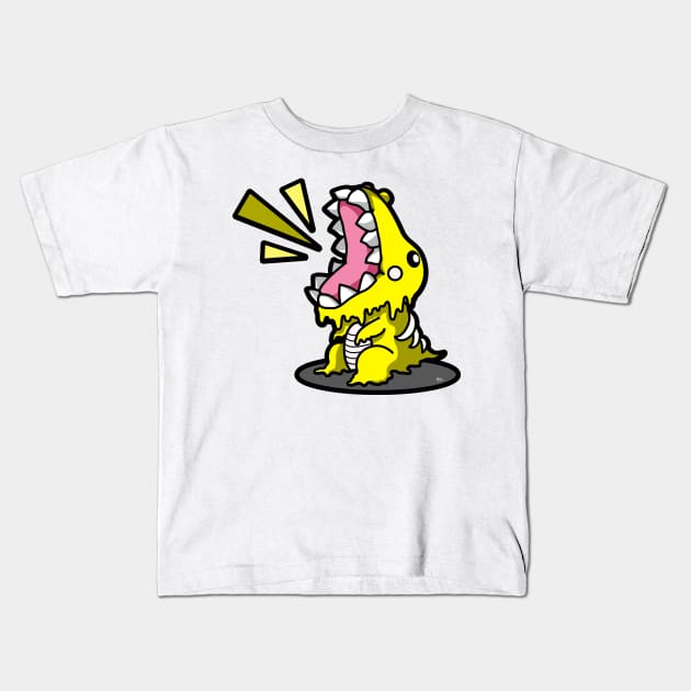 SM3GMASAURUS REX YELLOW Kids T-Shirt by KnavishApparel